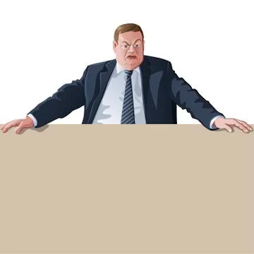 Official or boss. Stock Illustration