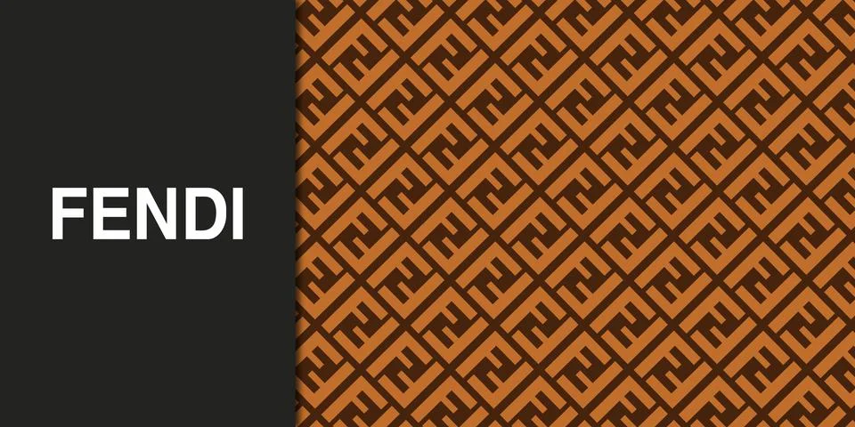 Official Pattern Fendi Stock Illustration