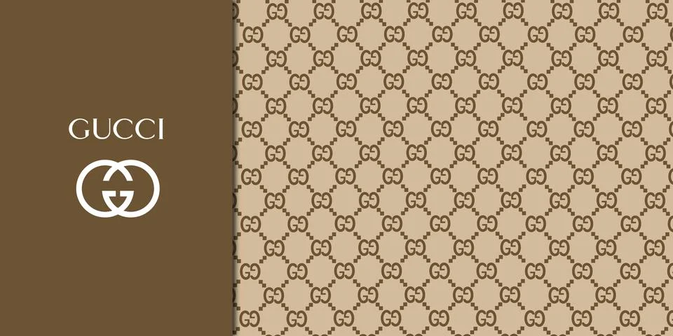 Official Pattern Gucci Stock Illustration