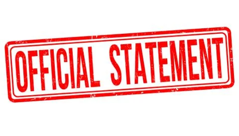 Official statement grunge rubber stamp Stock Illustration