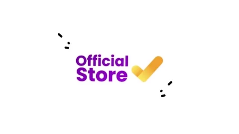 Official Store Verification Badge with Checkmark Animation for E-commerce Stock Footage 345826401