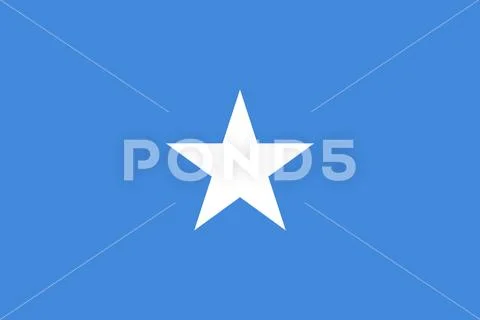 Official vector flag of Somalia . Federal Republic of Somalia . Stock Illustration