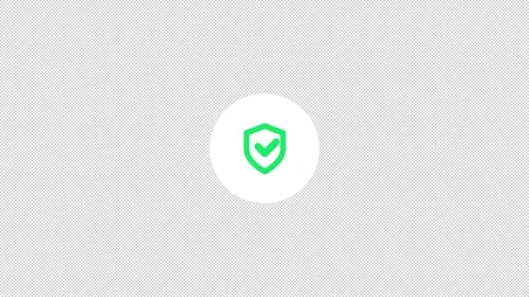 Official Verified Account Blue Checkmark Badge Transparent Overlay Animation Stock Footage 346156863