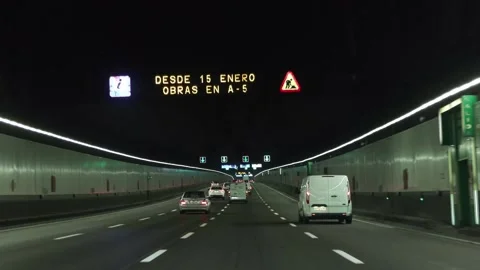 The official work on the undergrounding of the A-5 in Madrid will begin, Madrid, Stock Footage 297781929