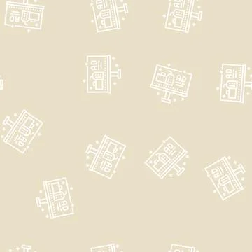 Offline advertise line seamless pattern Stock Illustration