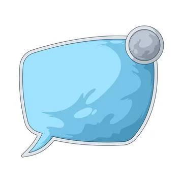 Offline chat bubble illustration Stock Illustration