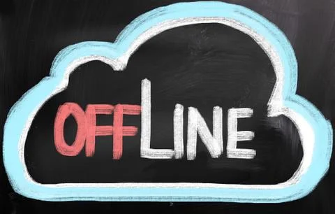 Offline concept Stock Illustration