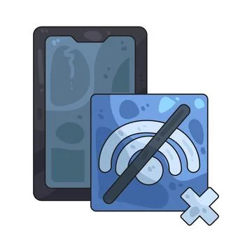 Offline illustration Illustrazione stock