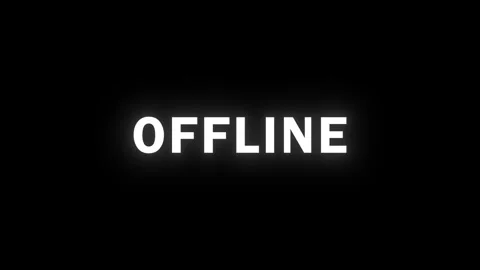 OFFLINE Looping Glitch Animation Stock Footage 286787602