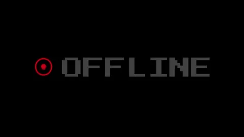 Offline Status Indicator Animation Stock Footage 337390759