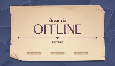 Offline stream paper sheet banner design 스톡 일러스트