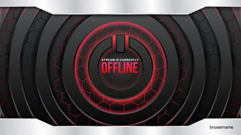 Offline streaming futuristic gaming vector illustration Stock-Illustration