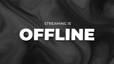 Offline Streaming Notification Sign with Bold Text. Stock Illustration