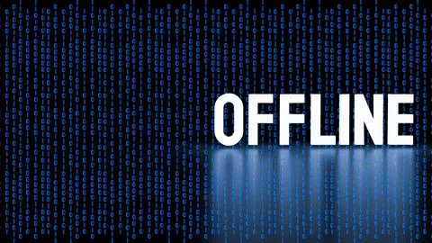 The Offline for Technology or communication concept 3d Rendering. Stock Illustration