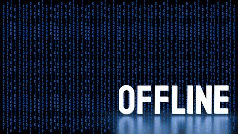 The Offline for Technology or communication concept 3d Rendering. Stock Illustration
