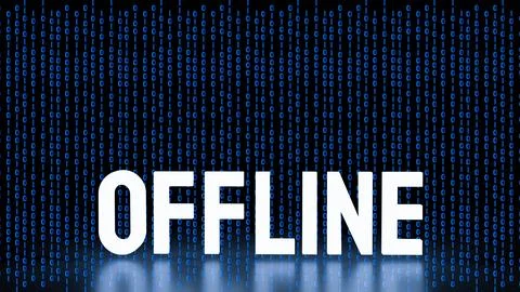 The Offline for Technology or communication concept 3d Rendering. Stock Photos