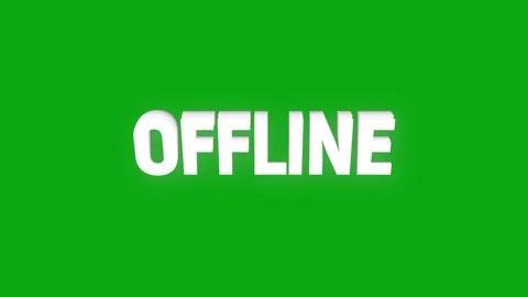 Offline text animation with vertically streaming word rotating effect Stock Footage 313527898