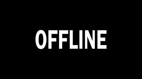 Offline text with screen effects of technological failures. Spectacular screen Stock Footage 335670286