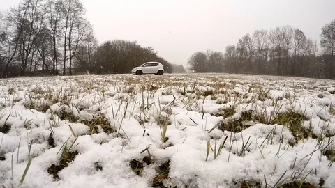 Offroad drifting and skidding training for road safety in winter. Video stock 101070983