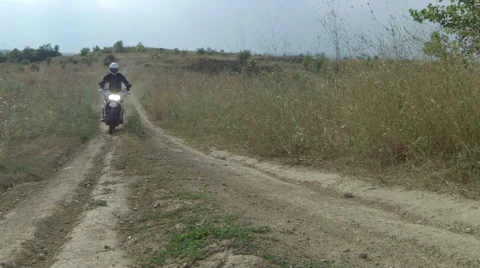 Offroad motorcycle slow motion Stock Footage 41753435
