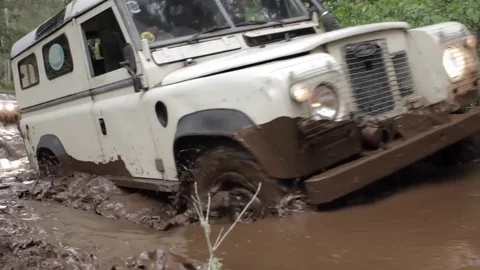 Offroad in mud in the forest Stock Footage 74908325