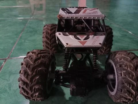 Offroad toy car-front view right Foto stock