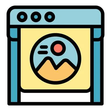 Offset device icon vector flat Stock Illustration