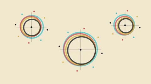Offset Ink Registration Orbit Loop Video stock 342722653