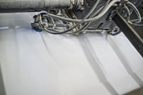 Offset press printing, detail Stock Photos