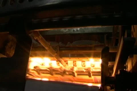 Offset printing machine in operation 4 Stock-Footage 11361890