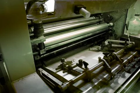 Offset printing machine Stock Photos