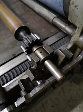 Offset printing machine for the production of high-quality illustrations for Stock Photos
