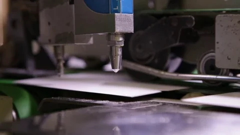 Offset printing machine - spraying glue Vídeo Stock 81814359