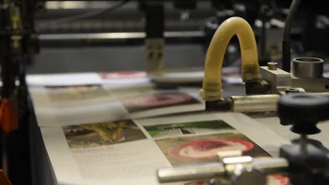 Offset printing shop - Offsetdruckerei 動画素材 90643248