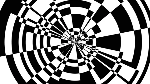 Offset Radial Expression Bars Overlaid Boolean Transforms Mask Vídeo Stock 140911982