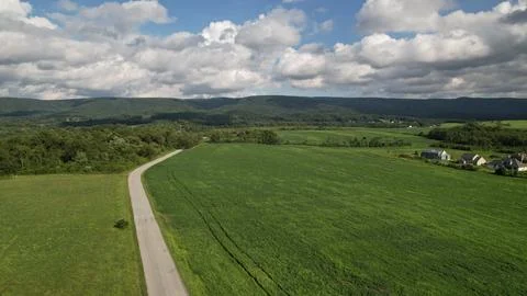 Offset Road to the Mountains Stock Photos