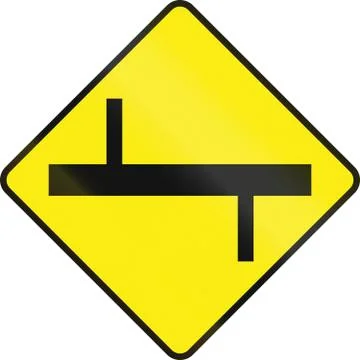 Offset Roads Ahead In Ireland Stock Illustration