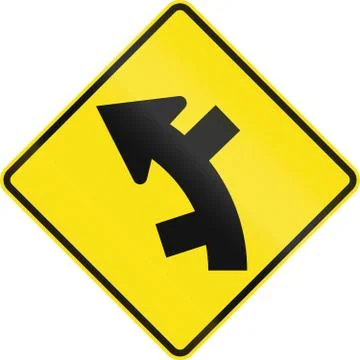 Offset Roads In Curve In Australia Stock Illustration
