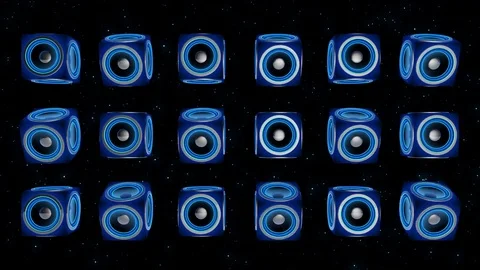 Offset speaker rotation Stock Footage 73253642
