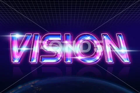 Offset Tech Text Effect PSD Template