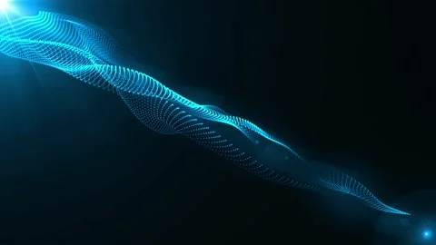 Offset trapcode shape. Glowing particles of light. Stock-Footage 223009931