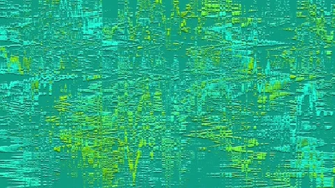 Offset turquoise embossed paint on the wall Stock Footage 108657762