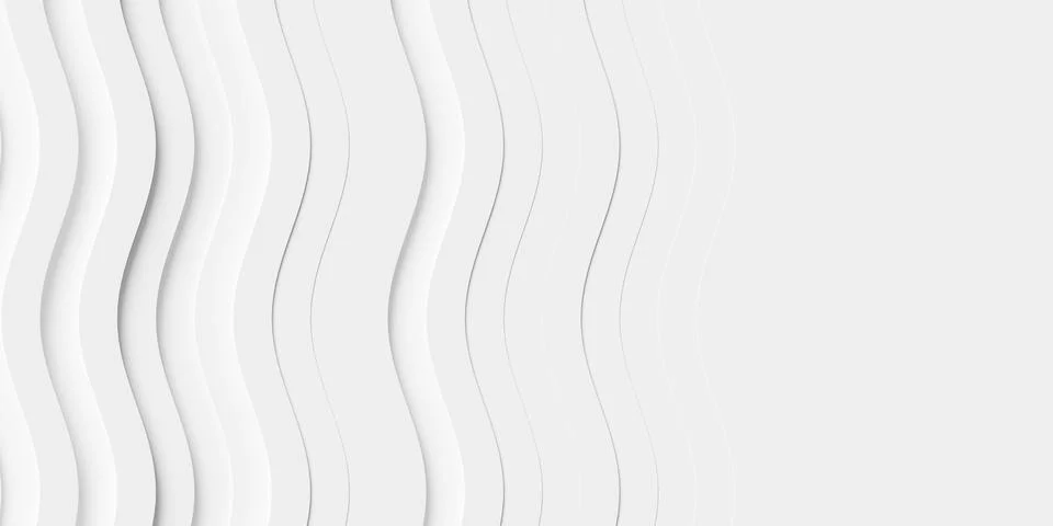Offset vertical white curved lines or boxes geometry background wallpaper b.. Illustrazione stock