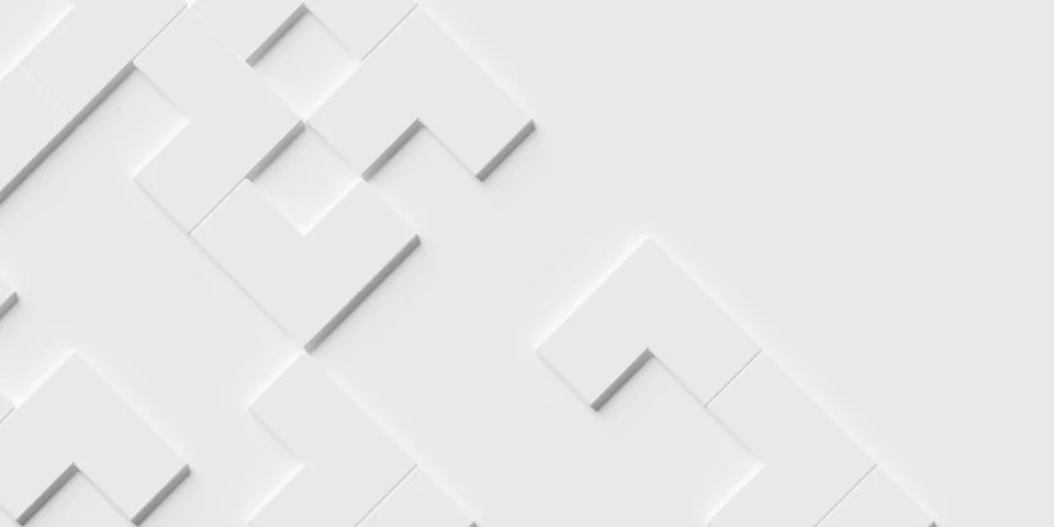 Offset white angled cube boxes diagonal block background wallpaper banner t.. Illustrazione stock