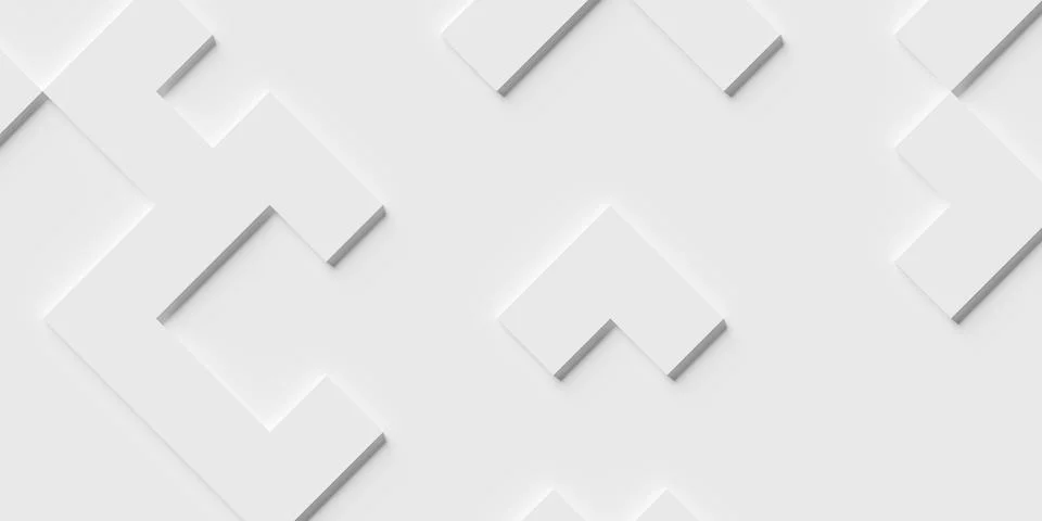 Offset white sparse angled cube boxes block background wallpaper banner tem.. 스톡 일러스트