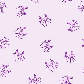 Offshore drilling petroleum engineer glyph seamless pattern イラスト素材