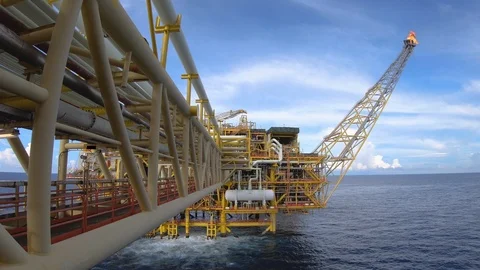 Offshore field. Stock Footage 105360503