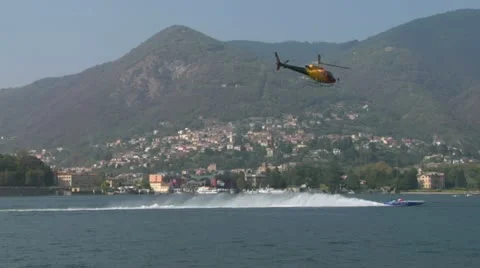 Offshore helicopter 01 Video stock 19663303