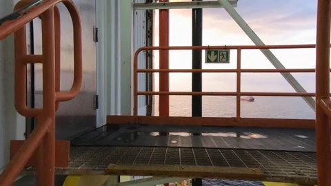 Offshore hyper lapse. Stock Footage 99135015