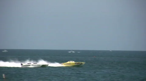 Offshore marine race Stock Footage 459735